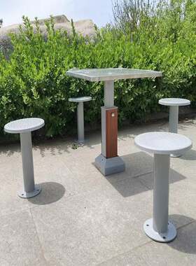 户外公园小区老年人棋盘桌社区室外健身器材不锈钢象棋桌棋牌桌