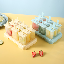 雪糕模具家用食品级冰棍冰棒，冻冰块盒自制冰激凌，棒冰糕磨具制冰盒