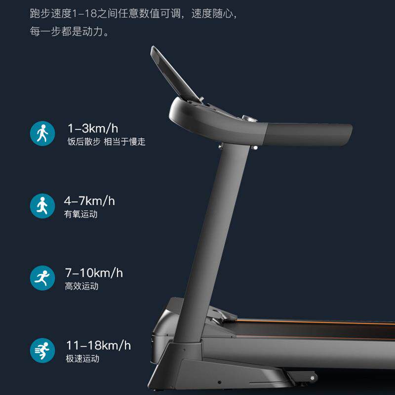 商用跑步机电动坡度健身房跨境跑步机室内家用treadmil爬坡跑步机