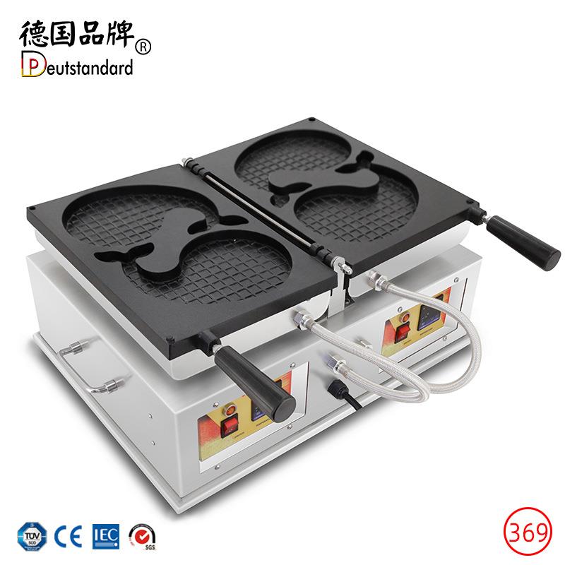 商用烤饼机动物鲸鱼鸡蛋糕机电热卡通华夫机器景区小吃设备np369