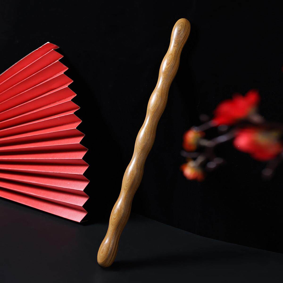 绿檀木擀筋棒全身拍打棍木棒实木拍腿背敲打按摩肩颈部拔筋棒推拿