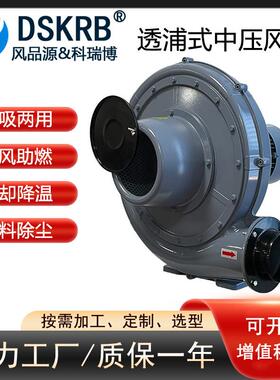 TB125-32.2KW透浦式中压风机气体输送离心风机大风量助燃风机