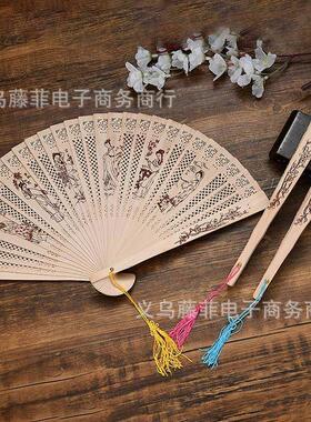 Chinese souvenir China traditional wood fan tourist gift