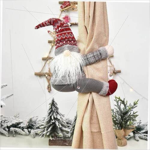 Christmas curtain hugging door curtain buckle decoration