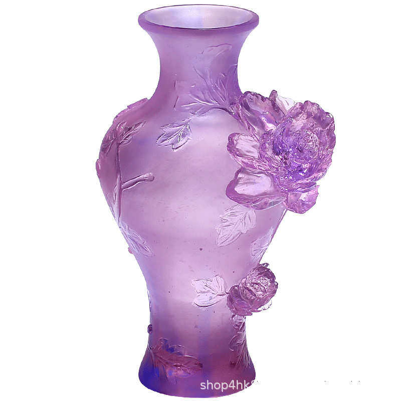 琉璃轻客厅奢花瓶牡丹花高档玄关家居装饰品几茶几酒柜餐厅摆件边,家居饰品,装饰摆件,淘宝优惠券,粉丝福利购,淘宝优惠卷