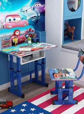 学习桌儿童书桌小学生降写桌椅字53012套写装字台可升实木课桌简