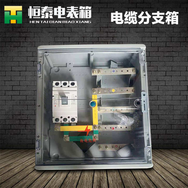 电缆分支箱 三相低压矿物质铜排分支箱 T接端子箱带铜排楼层分支