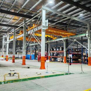 宁波孚尔特生产供应欧式 多跨度单梁起重机航吊2.8T电动单梁起重机