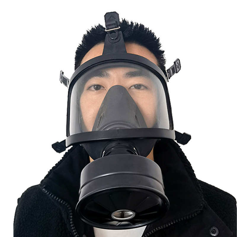防氨气性气防毒面具酸喷漆面罩化工型mf14面罩头戴式雾体全防护