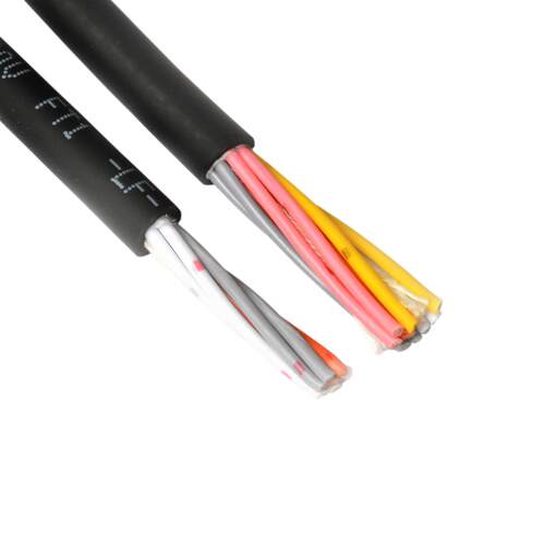 高柔拖链线2464-20AWG/8芯 耐弯折耐油耐拉扯细导体0.08镀锡铜