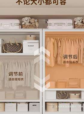 架简易衣卧室家用全挂钢式洞F98TSM5H洞板结实货金属制出柜租房小