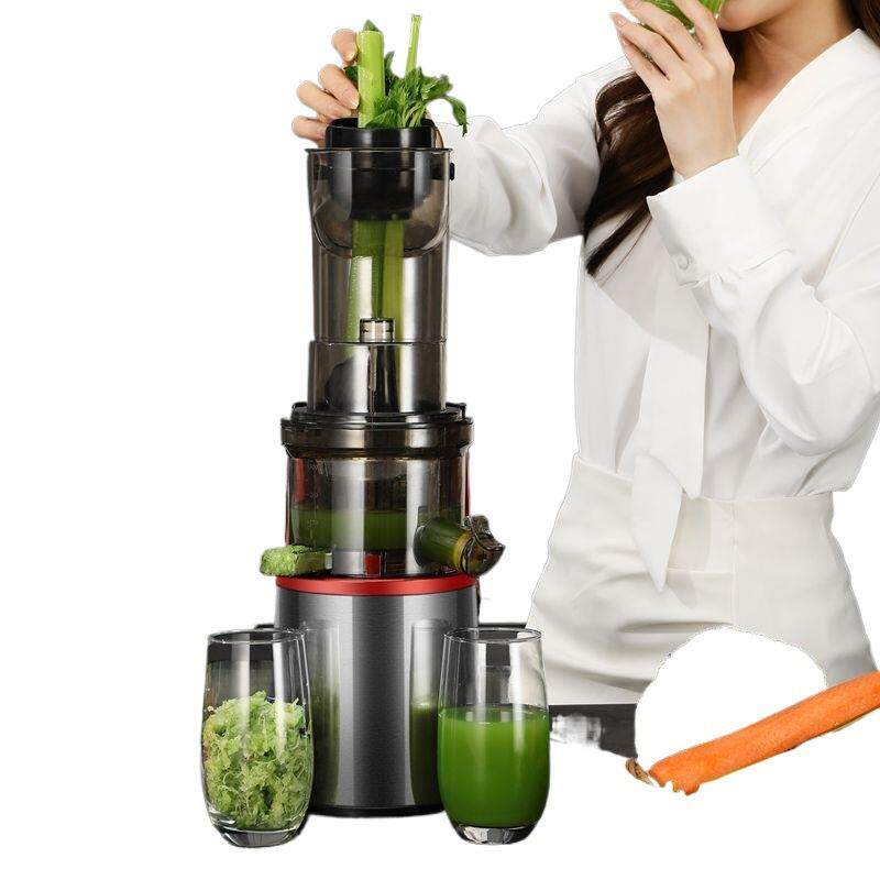 新款大口径商家两用原汁机全自动电动汁渣分离免切果蔬榨汁机跨境