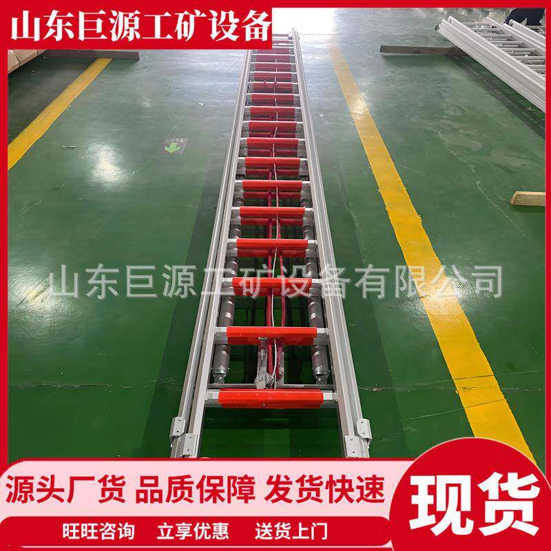 便捷式操作简单挂钩梯单杠梯 高空作业适用 6米二节消防拉梯