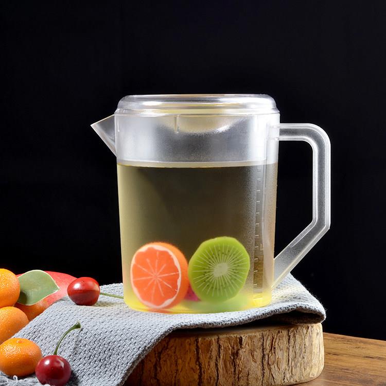 冷水壶家用塑料凉水壶日式餐厅茶水壶饮料壶大容量加厚抗摔1500ml