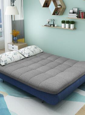 0款折叠两用拆沙IJB发床简易客厅小户型网红多功能可1出洗租房布