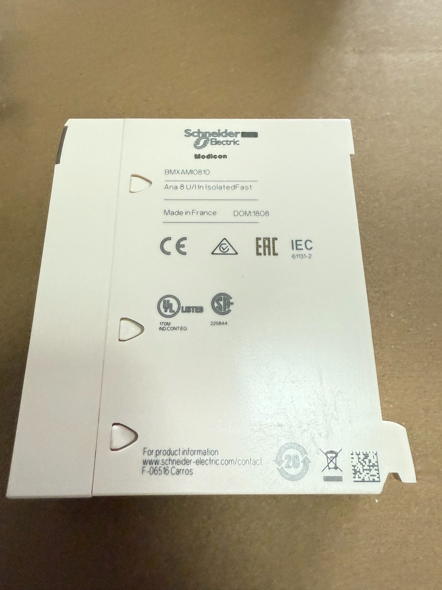 施耐德模块BMXAM0810，拆机件，九成新，功能包好，实物