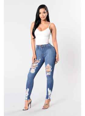 hems torn with trousers womens size plus fit slim ripped