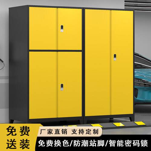 车位收纳柜地下车库铁皮柜渔具柜防潮杂物收纳柜停车场带锁工具柜