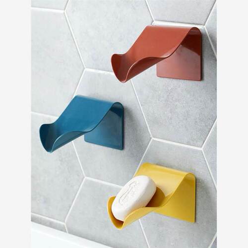 Leaf Shape Soap Box Drain Soap Holder Bathroom Accessories S
