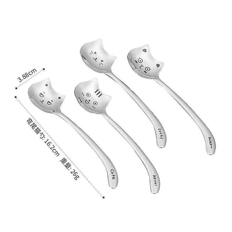 不锈钢冰激凌创意卡通甜品饭勺