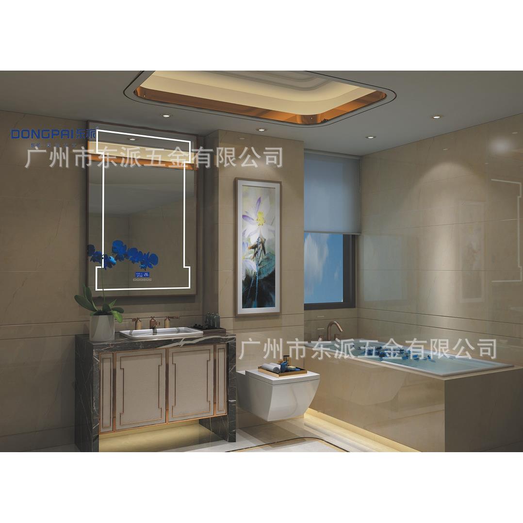 智能魔镜环保铜银镜铝框色温可选择LED60珠灯带浴室智能镜酒店镜