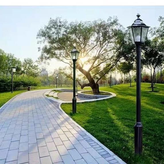 室外照明LED单头庭院灯仿古景观灯欧式型材铝小区路灯欧式庭院灯