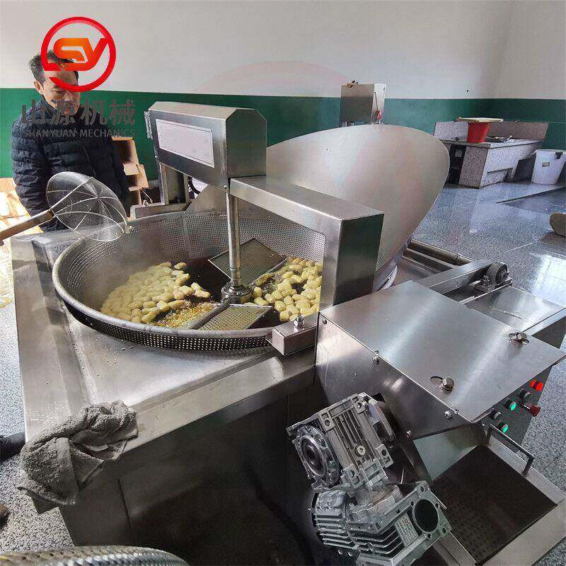 猫耳朵油炸机 全自动薯片油炸机设备 炸猫耳朵零食油炸锅