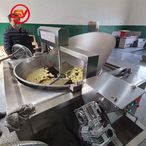 猫耳朵油炸机全自动薯片油炸机设备炸猫耳朵零食油炸锅