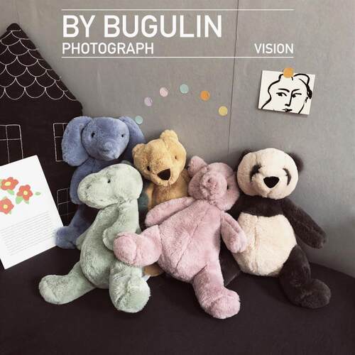 北欧ins网红玩偶可爱恐龙公仔熊猫布娃娃猪猪大象毛绒玩具女生