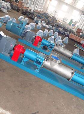 G70-1V-W101单螺杆泵用作输送絮凝剂泵泵采用机械密封