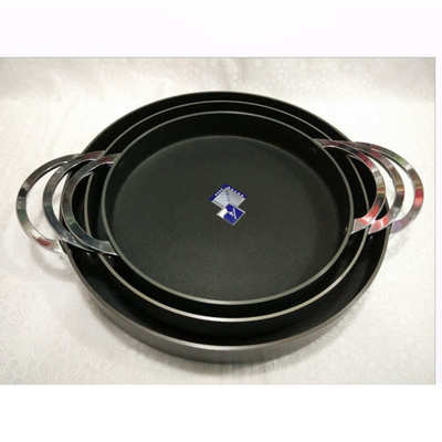 特大韩国春川铁板鸡炒鸡排铸铁锅平底锅炒肉铁锅炒肉盘年糕烤盘