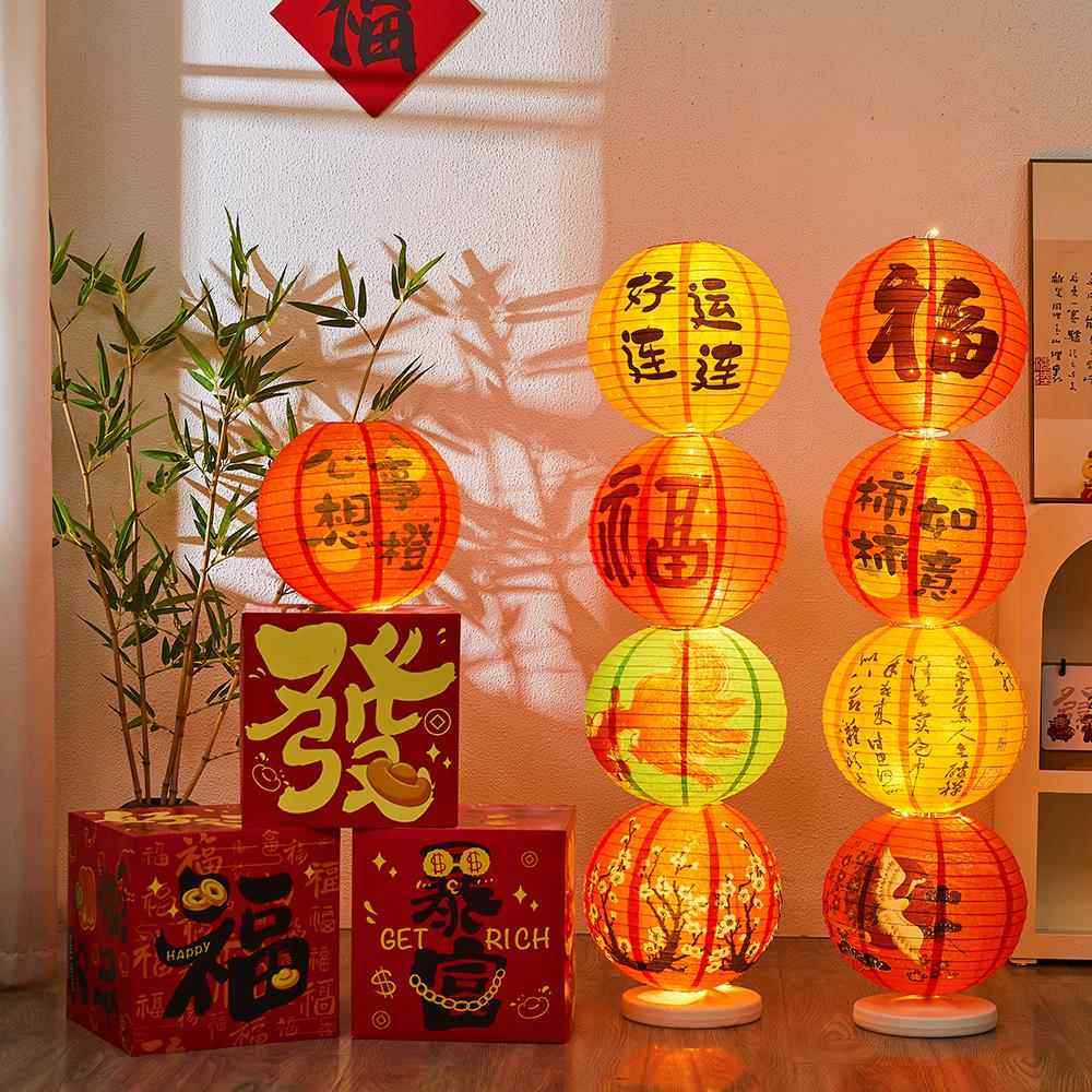 2025新年春节装饰礼盒堆头灯笼摆件商场活动美陈橱窗氛围布置道具,节庆用品/礼品,装扮布置套餐,淘宝优惠券,粉丝福利购,淘宝优惠卷