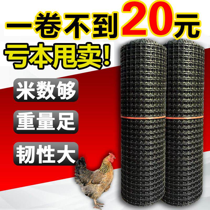 养鸡围栏网塑胶网格防护隔离养殖圈地菜园果园玉米大棚防鸟漏粪网