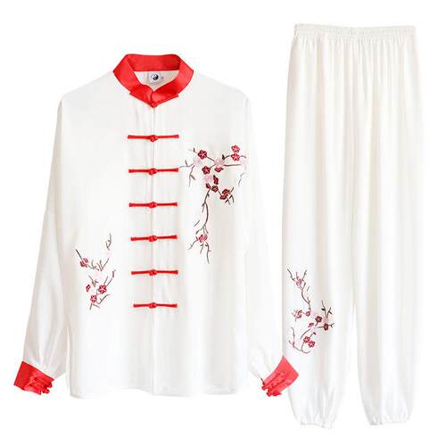 太极服男女新款玄武太极拳练功服夏刺绣武术表演服装新款八段锦
