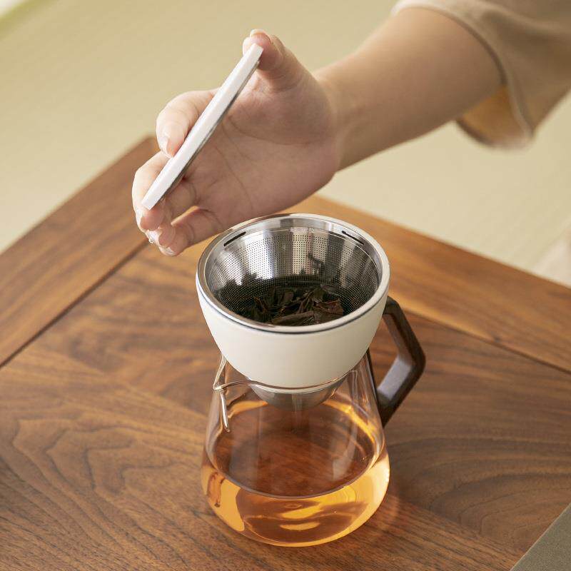 飘逸壶大容量泡茶器茶水分离茶具轻奢高档半自动懒人泡茶神器茶漏