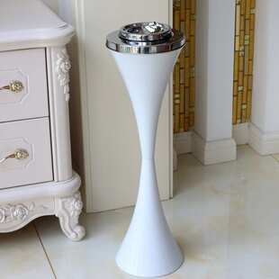 立式落地金属带盖创意烟缸个性卫生间电梯口办公室特大号烟灰缸