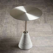 轻奶小户型几咖啡奢边几沙发北欧大理石创意茶几茶店不锈钢角桌