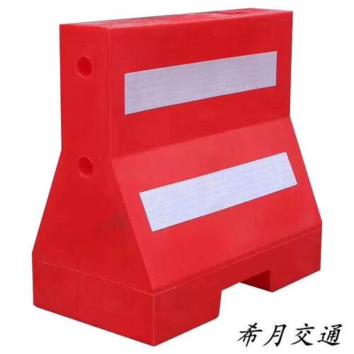 工厂直销三孔水马围档围栏护栏塑料注水防撞桶隔离墩隔离桶