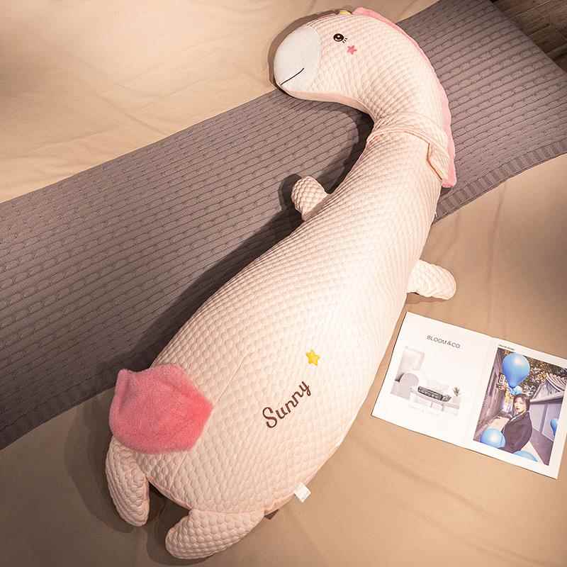 正品大白恐龙抱枕女生睡觉玩男生款玩布娃娃毛绒具抱着睡鹅偶公仔