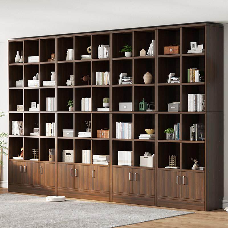 门高2.4米书柜书架落地式储物架家用一体化整墙书柜多层自由组合