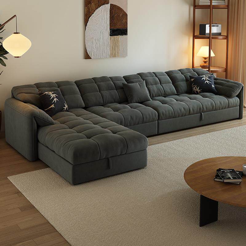 贵妃沙发床两用可折叠可收纳布艺沙发客厅2024新款多功能带贵妃榻