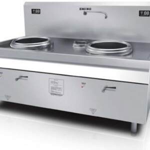 供应翼迈15kw商用双炒单尾商用大功率商场食堂电磁炉灶CS300-2DX