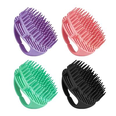 Silicone Shampoo Head Scalp Massage Brush Silicone Body Brus