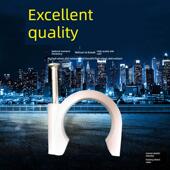 Pvc加厚塑料管夹钢丝管精品管扣固定管夹钢丝扣钢丝扣钢钉扣16202