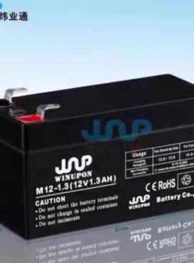 炜业通蓄电池M12-12V1.3A2.3A5A7A12A17A24A38A65AH消防UPS直流屏
