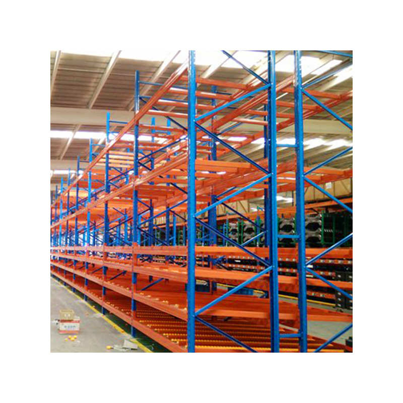 厂家供应中型流利式货架 货物排列摆放展示架 仓储流利条导向货架