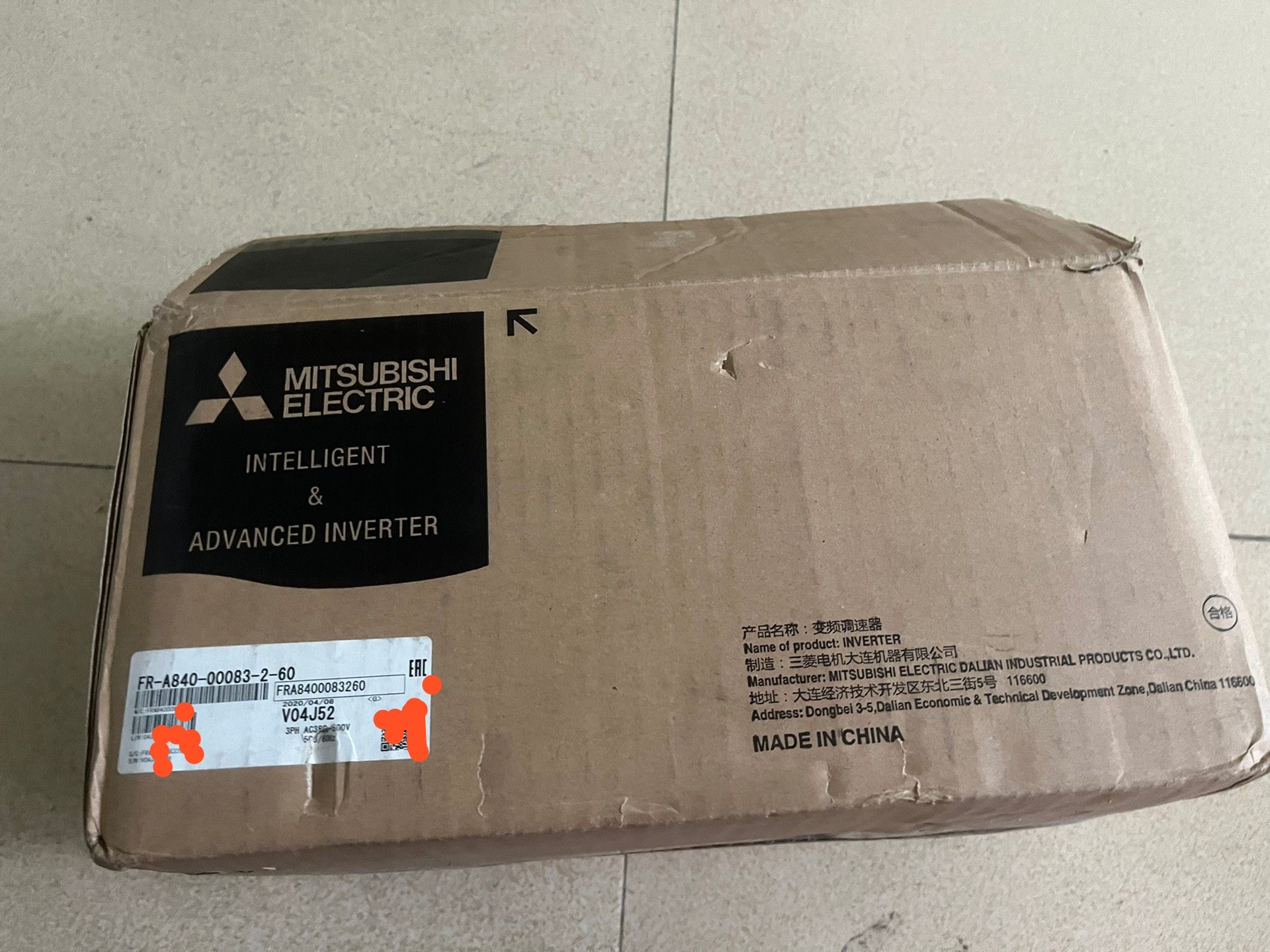 三菱FR-A840-00083-2-60全新的，原装正品。