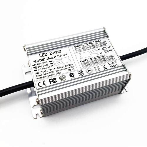 高PF65w70w72w75w80w1800ma2100ma9串12串6并LED恒流驱动防水电源