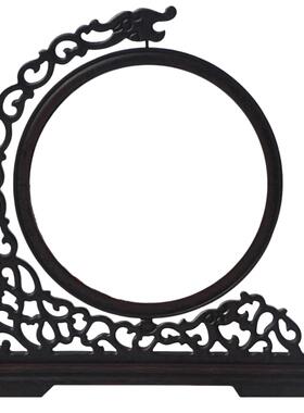 木质框架双面绣苏绣照相馆相框剪纸摆件字麦秆画胎毛画镶嵌石头皮
