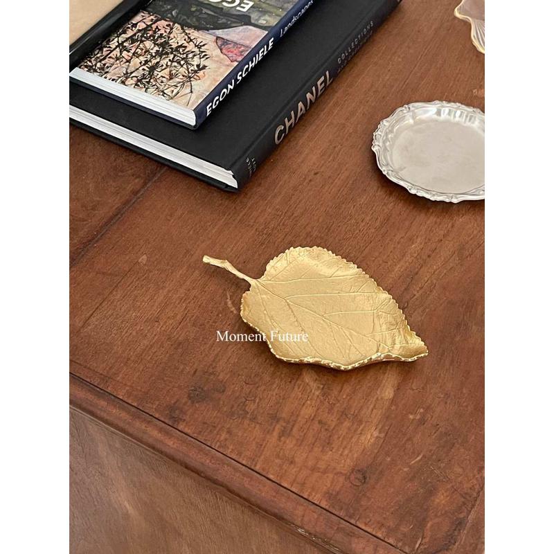 Moment Future金属桌面摆件戒指首饰托盘摆件陈列装饰品叶子香座